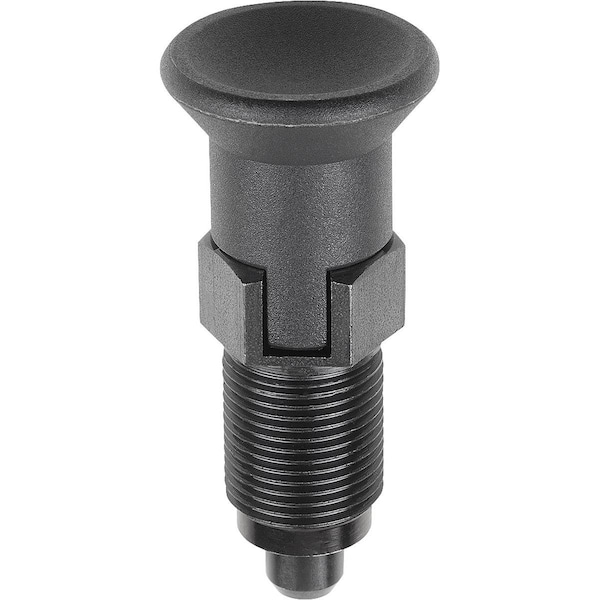 Indexing Plunger Premium W Cylindrical Indexing Size:1 D1=M10X1, D=5, Form:C W Locking Slot Wout